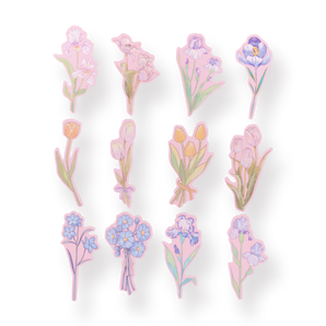 Floral Deco Stickers - Tulip - Stationery Pal