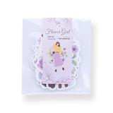 Floral Girl Sticker Pack - Purple - Stationery Pal