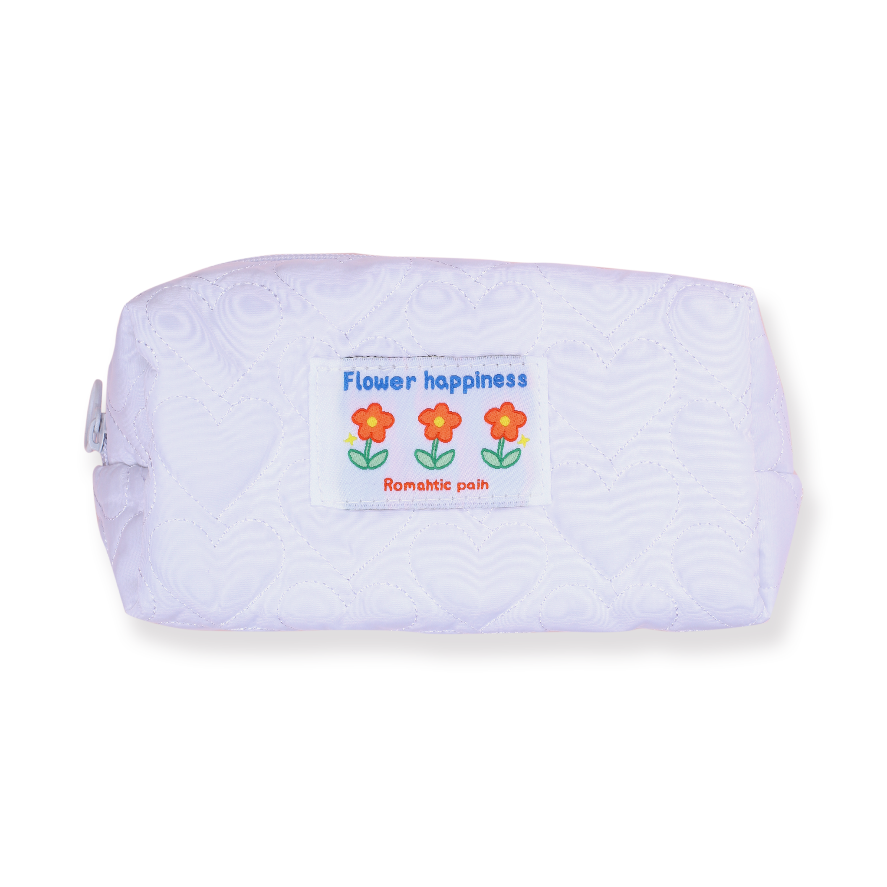 Floral Pencil Pouch - White - Stationery Pal