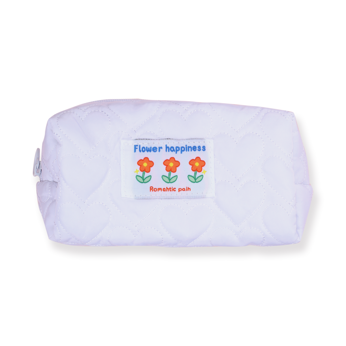 Floral Pencil Pouch White — Stationery Pal