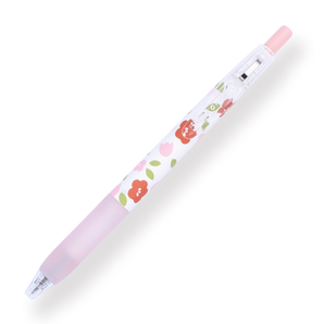 Floral Series Gel Pen - 0.5 mm - Pink Grip - Stationery Pal