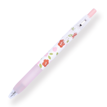 Floral Series Gel Pen - 0.5 mm - Pink Grip - Stationery Pal