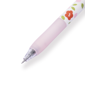 Floral Series Gel Pen - 0.5 mm - Pink Grip - Stationery Pal