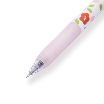 Floral Series Gel Pen - 0.5 mm - Pink Grip - Stationery Pal