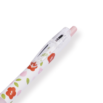 Floral Series Gel Pen - 0.5 mm - Pink Grip - Stationery Pal