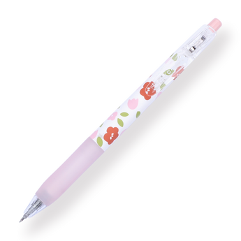 Floral Series Gel Pen - 0.5 mm - Pink Grip - Stationery Pal