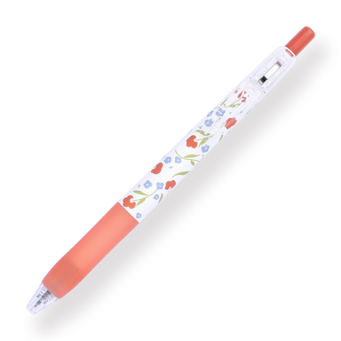 Floral Series Gel Pen - 0.5 mm - Red Grip - Stationery Pal