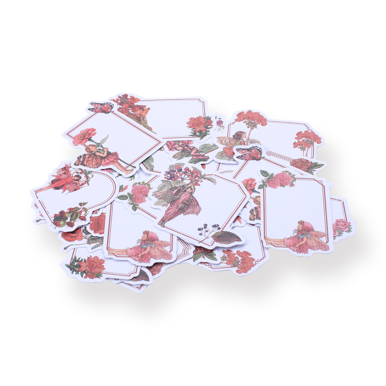 Flower Fairy Stickers - Red - Stationery Pal