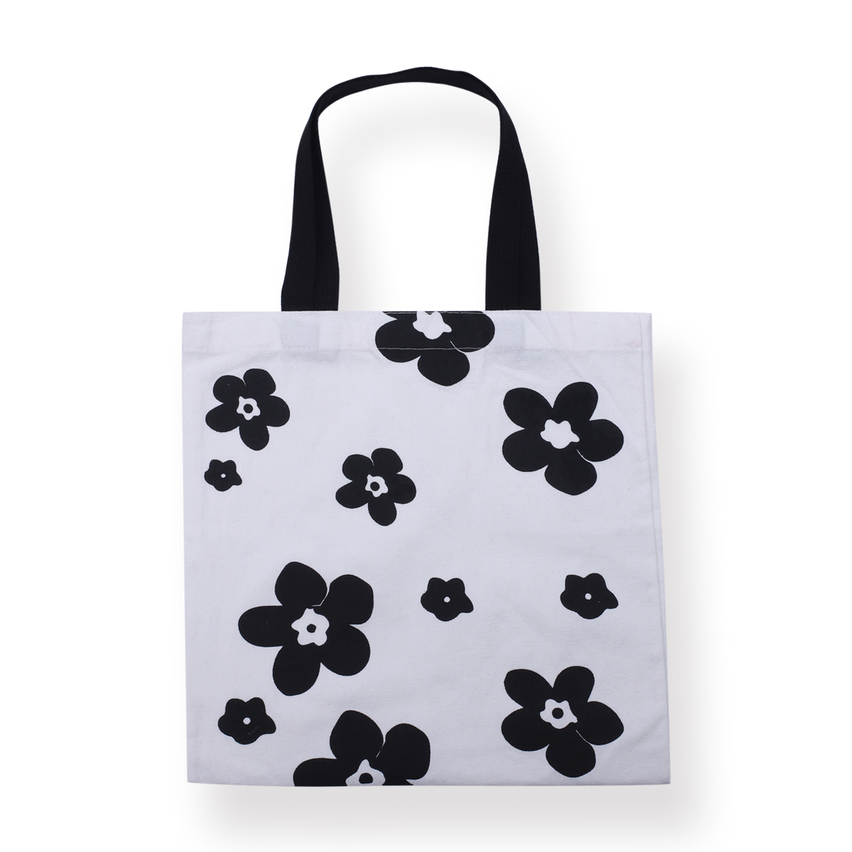 Black bag outlet with flowers