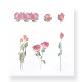 Flower Realm Stickers - Red - Stationery Pal