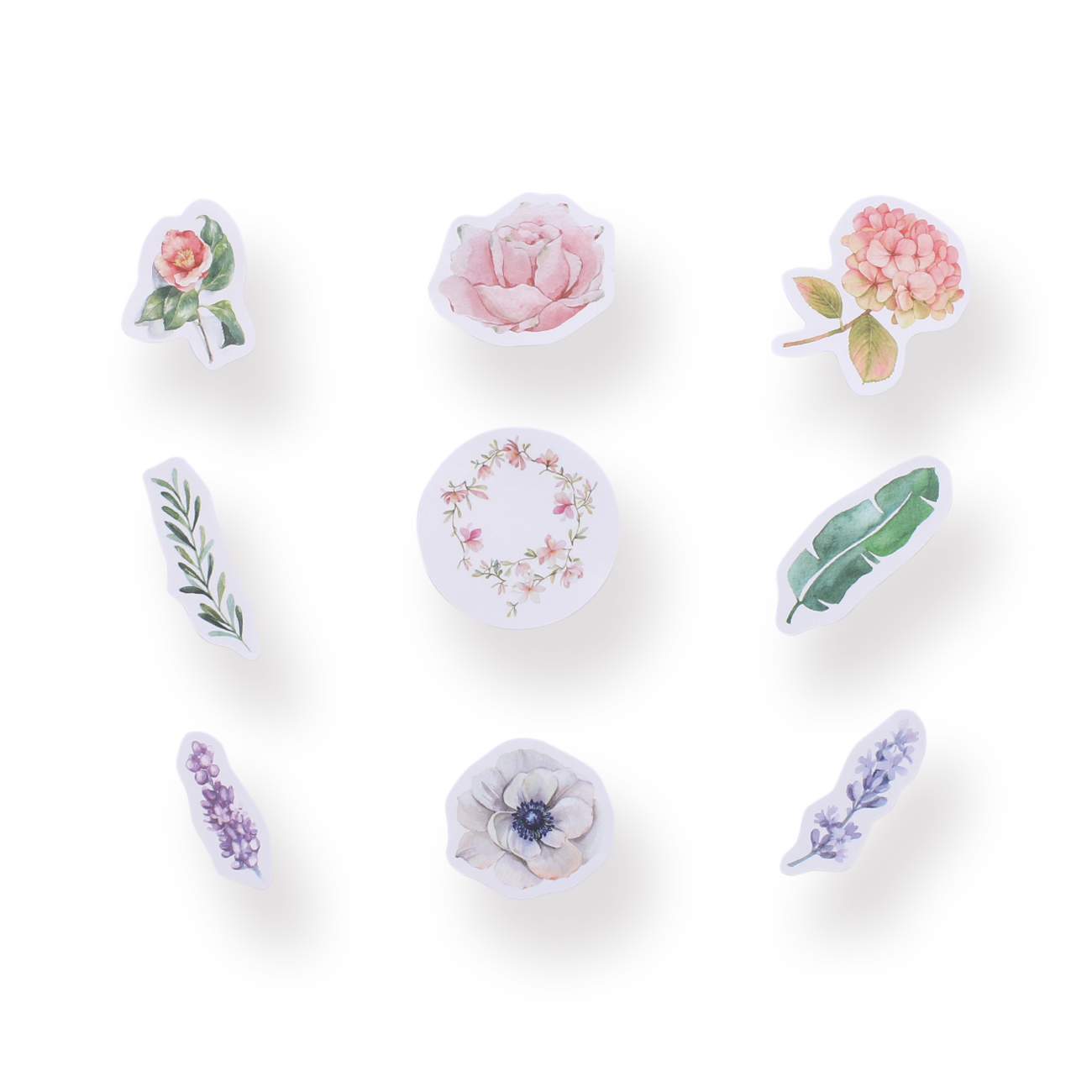 Flower & Leaf Stickers — Stationery Pal