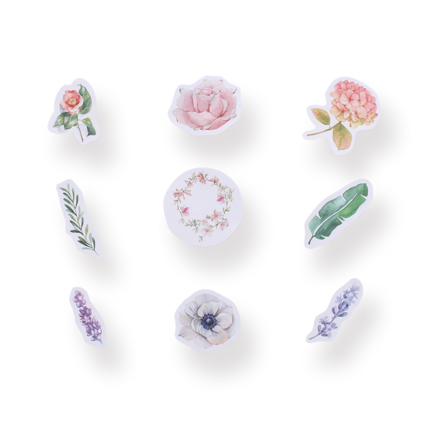 Translucent Flower and Plant Stickers - Flower — Stationery Pal