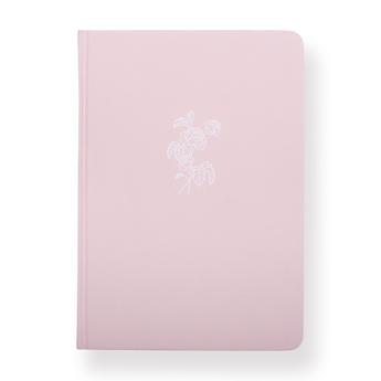 Flowers Notebook - A5 - Dot Grid - Pink - Stationery Pal