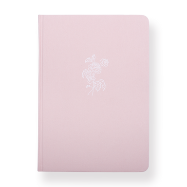 Flowers Notebook - A5 - Dot Grid - Pink - Stationery Pal