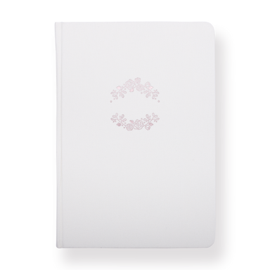 Flowers Notebook - A5 - Dot Grid - White - Stationery Pal