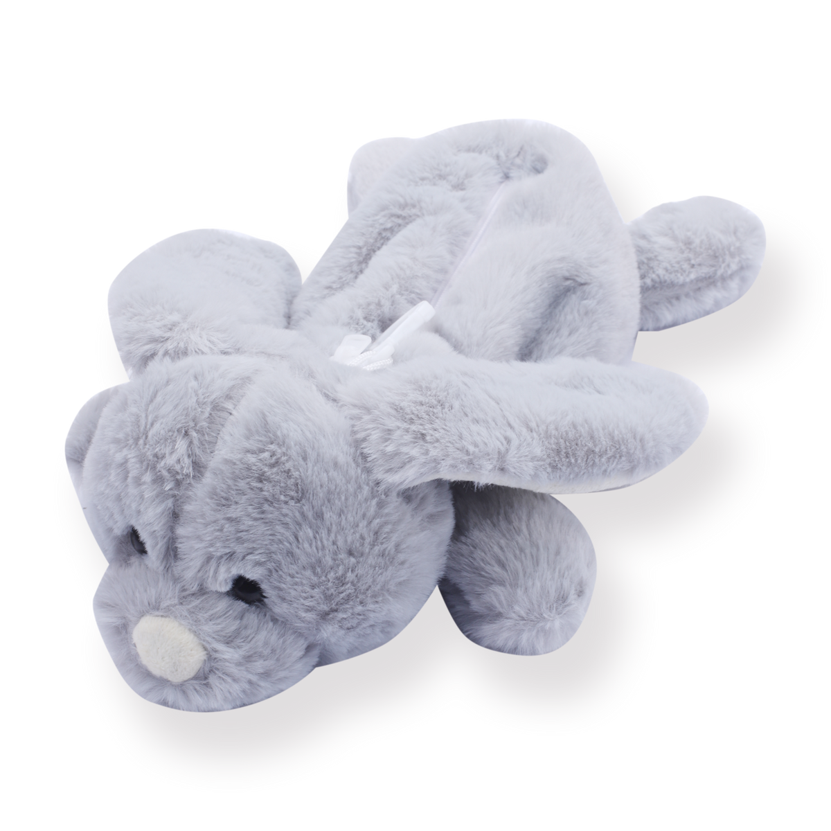 Fluffy Dog Pencil Case - Gray — Stationery Pal