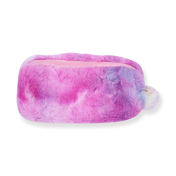 Fluffy Pencil Case - Gradient Purple - Stationery Pal