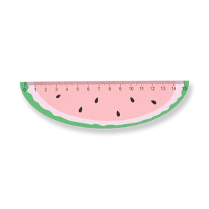 Fruit-shaped Ruler - 15 cm - Watermelon - Stationery Pal