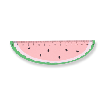 Fruit-shaped Ruler - 15 cm - Watermelon - Stationery Pal