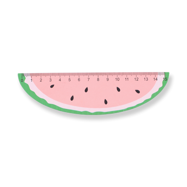 Fruit-shaped Ruler - 15 cm - Watermelon - Stationery Pal