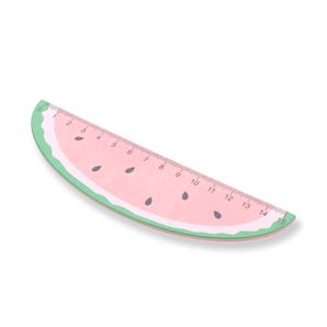 Fruit-shaped Ruler - 15 cm - Watermelon - Stationery Pal