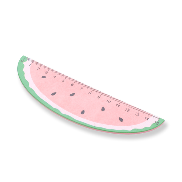 Fruit-shaped Ruler - 15 cm - Watermelon – Stationery Pal