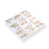 Garden Series Gold-Lined Stickers - Cappuccino - Stationery Pal