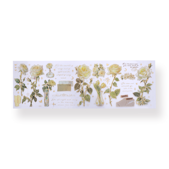 Garden Series Gold-Lined Stickers - Golden Branches - Stationery Pal