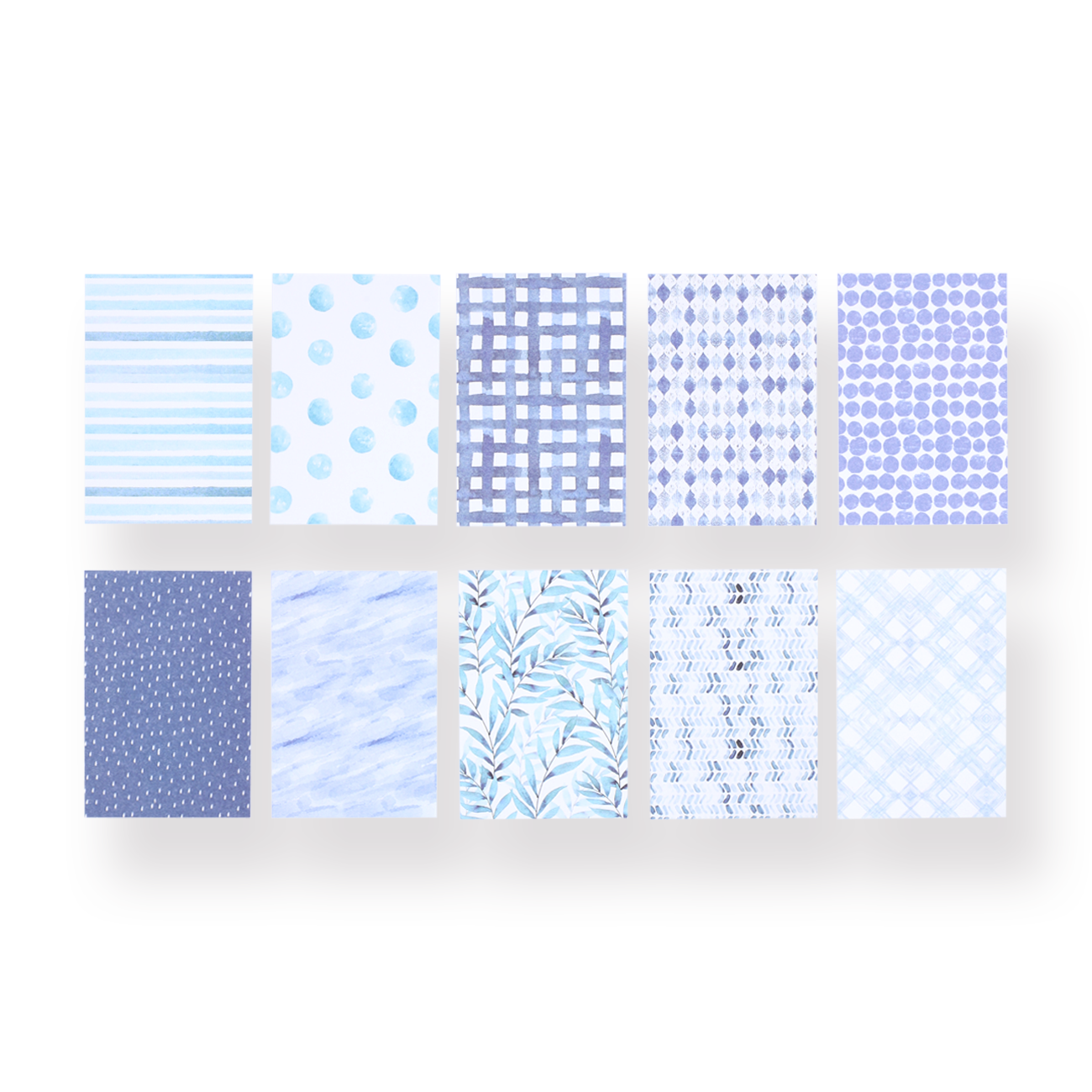 Gentle Color Scrapbooking Paper Pad - Blueberry - Stationery Pal