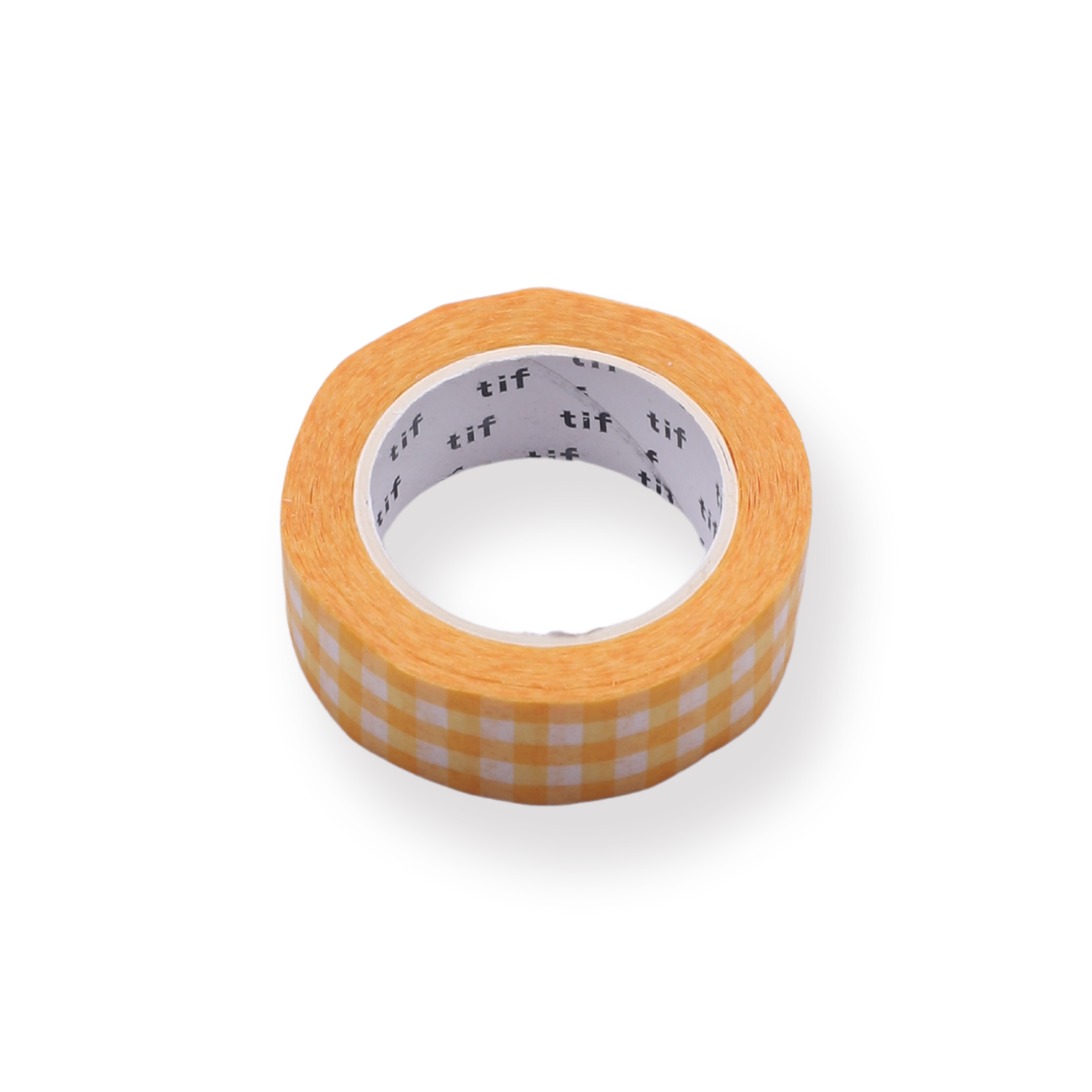 Washi-Klebeband mit Gingham-Muster, Orange