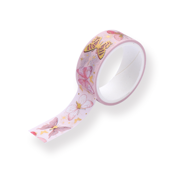 Gold Foil Forest Tale Washi Tape - Set of 10 - Butterfly - Stationery Pal