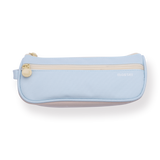 Handheld Double Layer Pencil Pouch - Light Blue - Stationery Pal