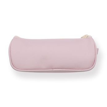 Handheld Double Layer Pencil Pouch - Light Pink - Stationery Pal