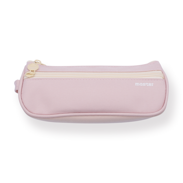 Stationery Pal Pastel Zippered Large Pencil Case - Pink