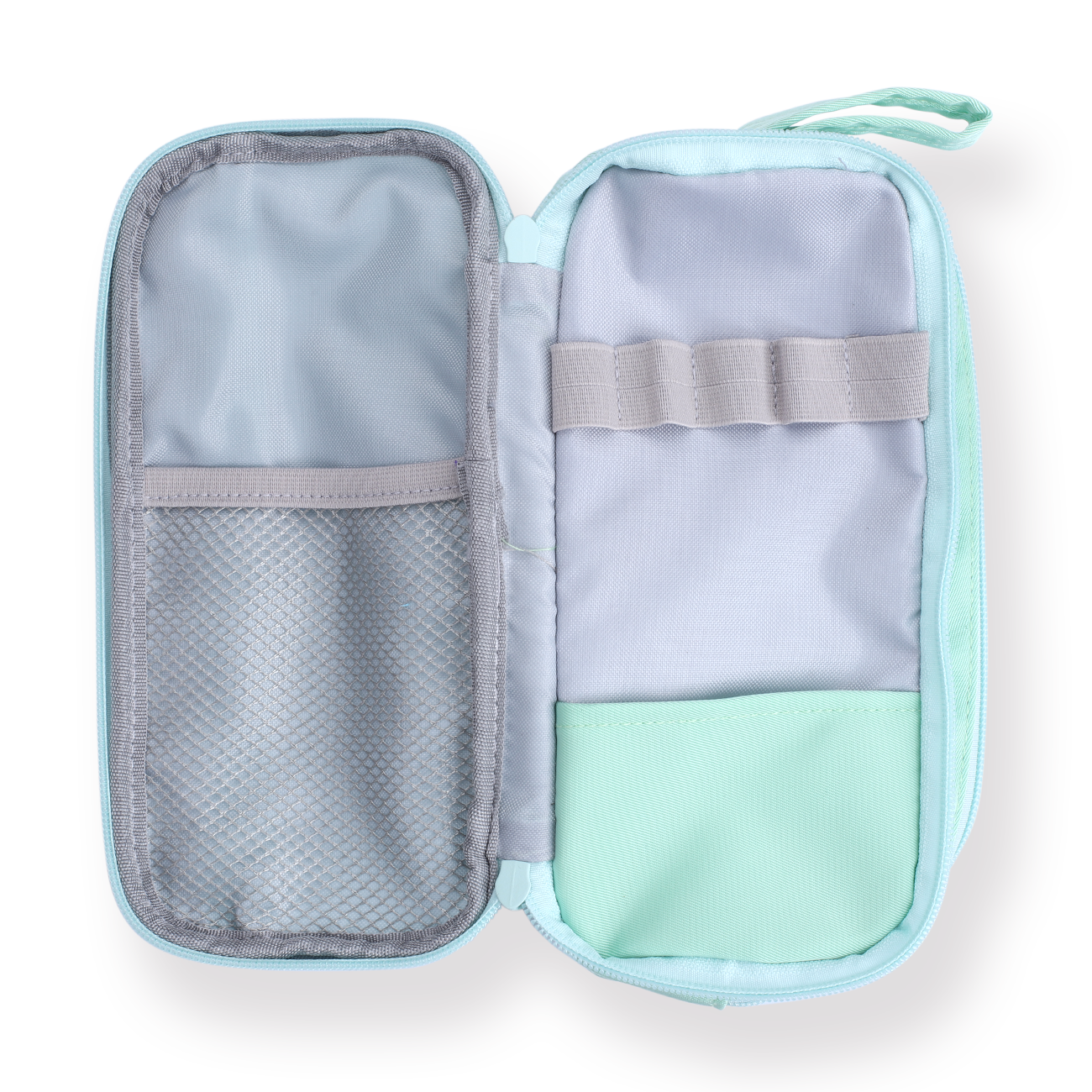 Handheld Large Capacity Pencil Case Green Stationery Pal