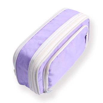 Handheld Macaron Color Pencil Case - Purple - Stationery Pal