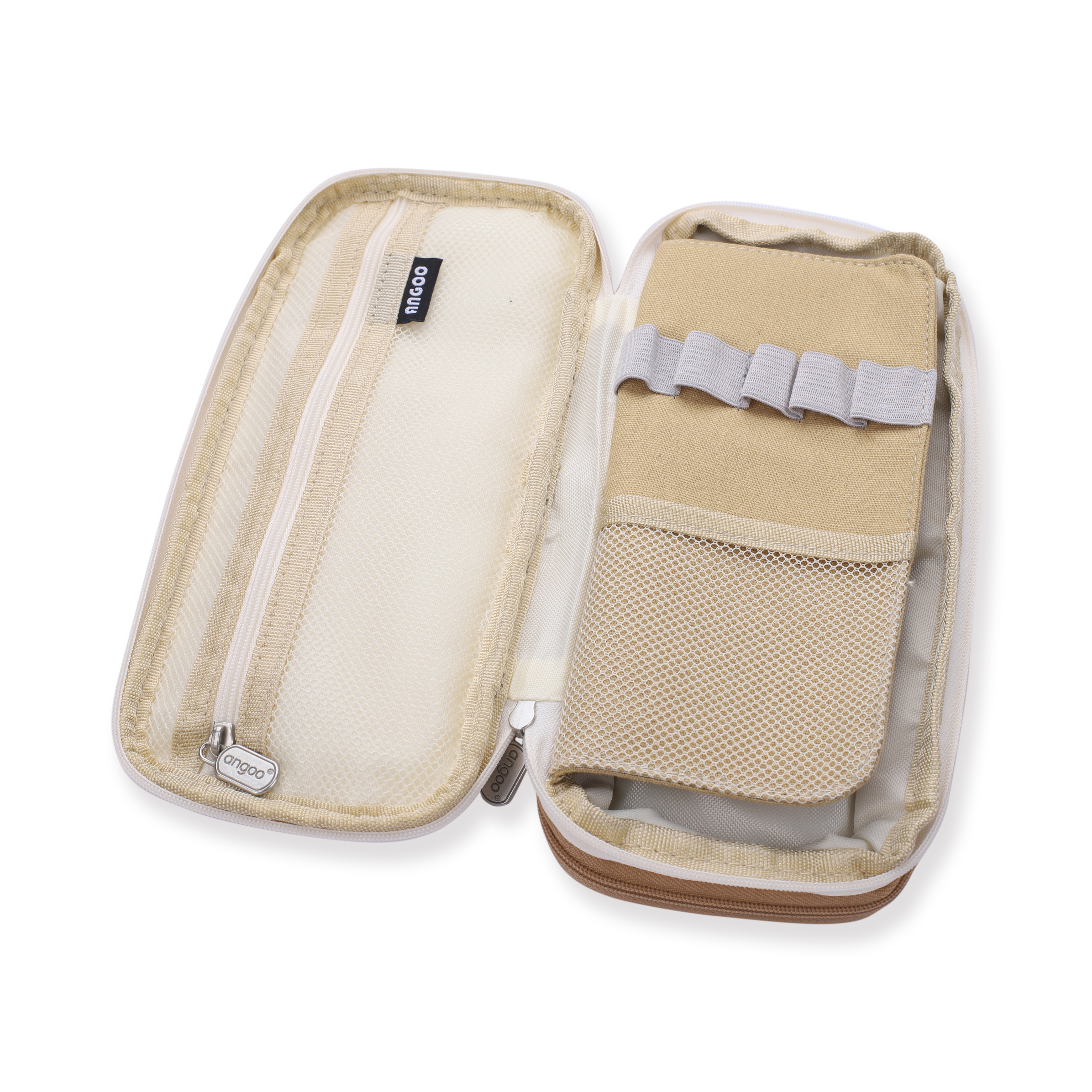 Extensible Pencil Pen Case Large Version Khaki Stationery Pal