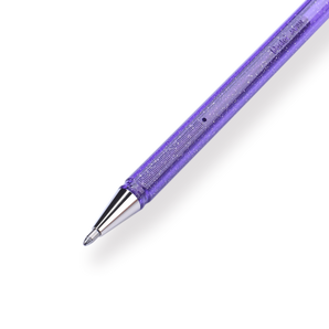 Pentel Hybrid Dual Metallic Liquid Gel Roller Mellow Color Series - 1.0mm - Light Violet + Metallic Red & Blue