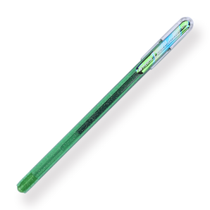 Pentel Hybrid Dual Metallic Liquid Gel Roller Mellow Color Series - 1.0mm - Light Green + Metallic Blue & Red - Stationery Pal