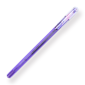 Pentel Hybrid Dual Metallic Liquid Gel Roller Mellow Color Series - 1.0mm - Light Violet + Metallic Red & Blue