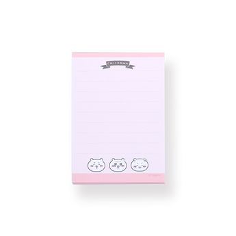 Chiikawa Memo Pad - Pink - Stationery Pal