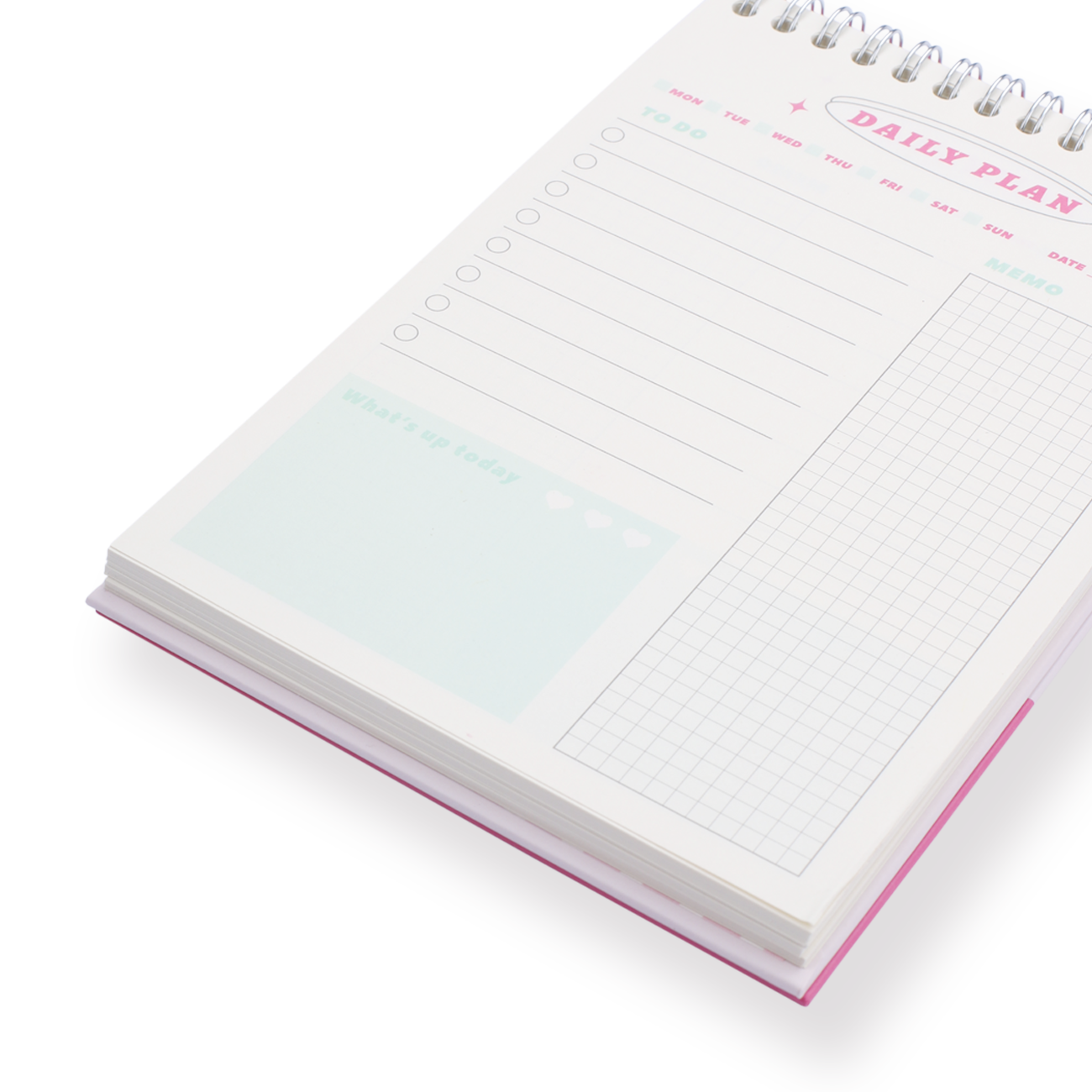 Daily Planner Ring Notebook - Strawberry - Stationery Pal