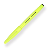 Pentel Fude Touch Brush Sign Pen - Fluorescent Yellow - 2024 New Colors - Stationery Pal