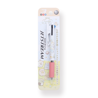 Uni Jetstream x Sumikko Gurashi 3 Color Limited Edition Multi Pen - 0.5 mm - Pink - Stationery Pal