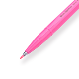 Pentel Fude Touch Brush Sign Pen - Fluorescent Pink - 2024 New Colors - Stationery Pal