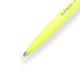 Pentel Fude Touch Brush Sign Pen - Fluorescent Yellow - 2024 New Colors - Stationery Pal