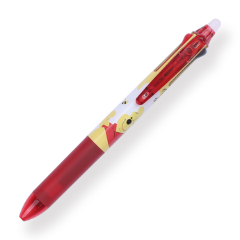 Pilot x Disney FriXion Ball 3 Slim Color Multi Erasable Gel Pen - 0.38 mm - Pooh - Red - Stationery Pal