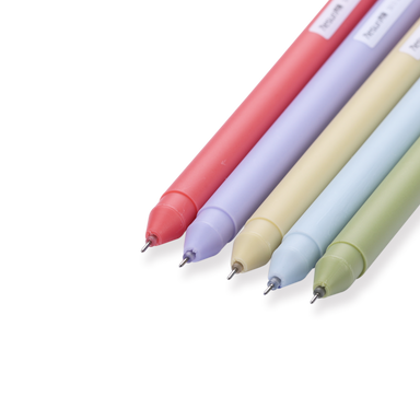 Morandi Color Gel Pen - 0.5 mm - Set of 5 - Stationery Pal