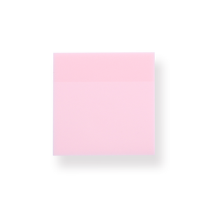 Transparent Shimmering Sticky Notes - Medium - Pink - Stationery Pal