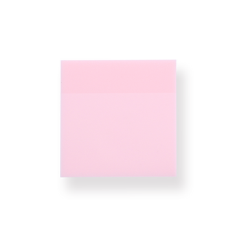 Transparent Shimmering Sticky Notes - Medium - Pink - Stationery Pal